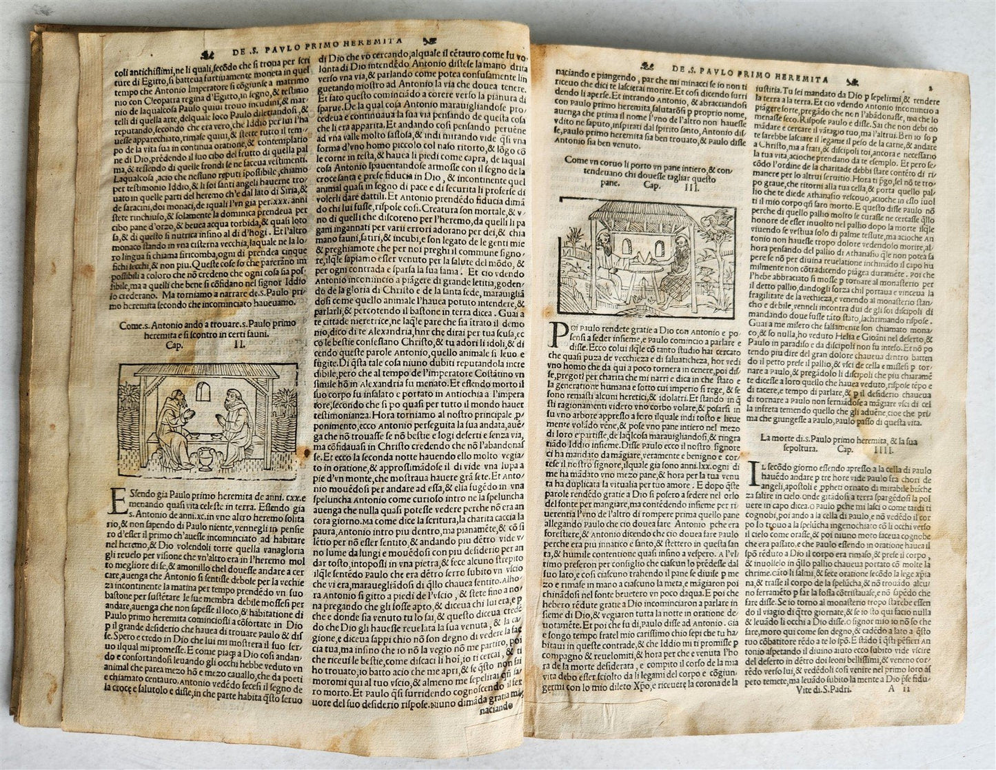 1557 LIVES of SAINTS ILLUSTRATED antique in ITALIAN scarce 16th CENTURY