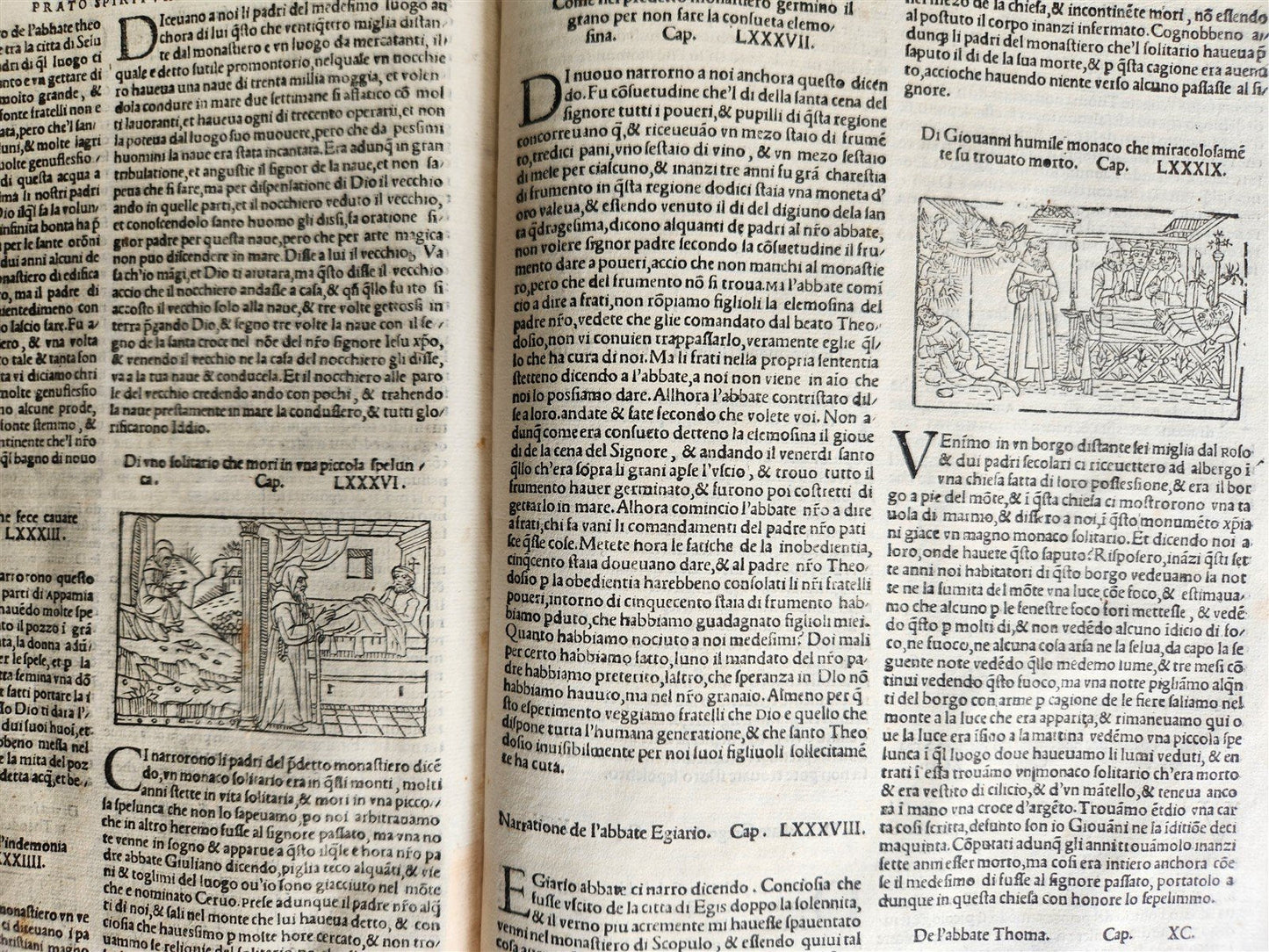 1557 LIVES of SAINTS ILLUSTRATED antique in ITALIAN scarce 16th CENTURY