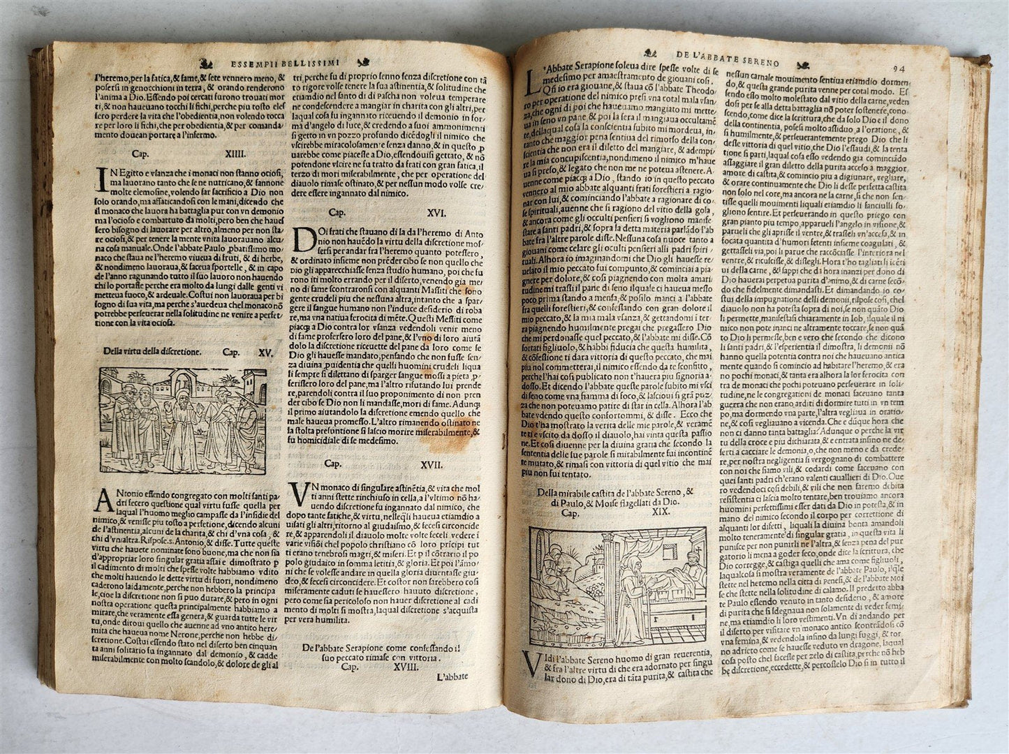 1557 LIVES of SAINTS ILLUSTRATED antique in ITALIAN scarce 16th CENTURY