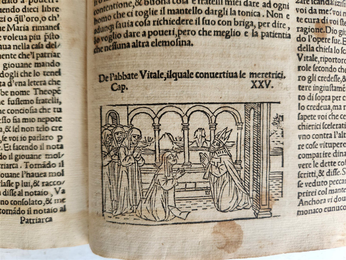 1557 LIVES of SAINTS ILLUSTRATED antique in ITALIAN scarce 16th CENTURY