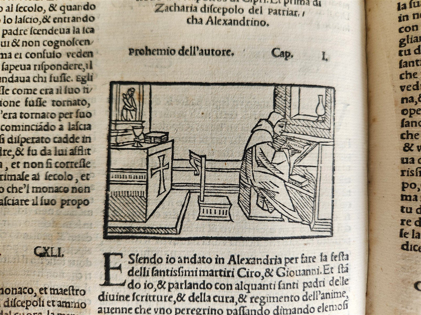 1557 LIVES of SAINTS ILLUSTRATED antique in ITALIAN scarce 16th CENTURY