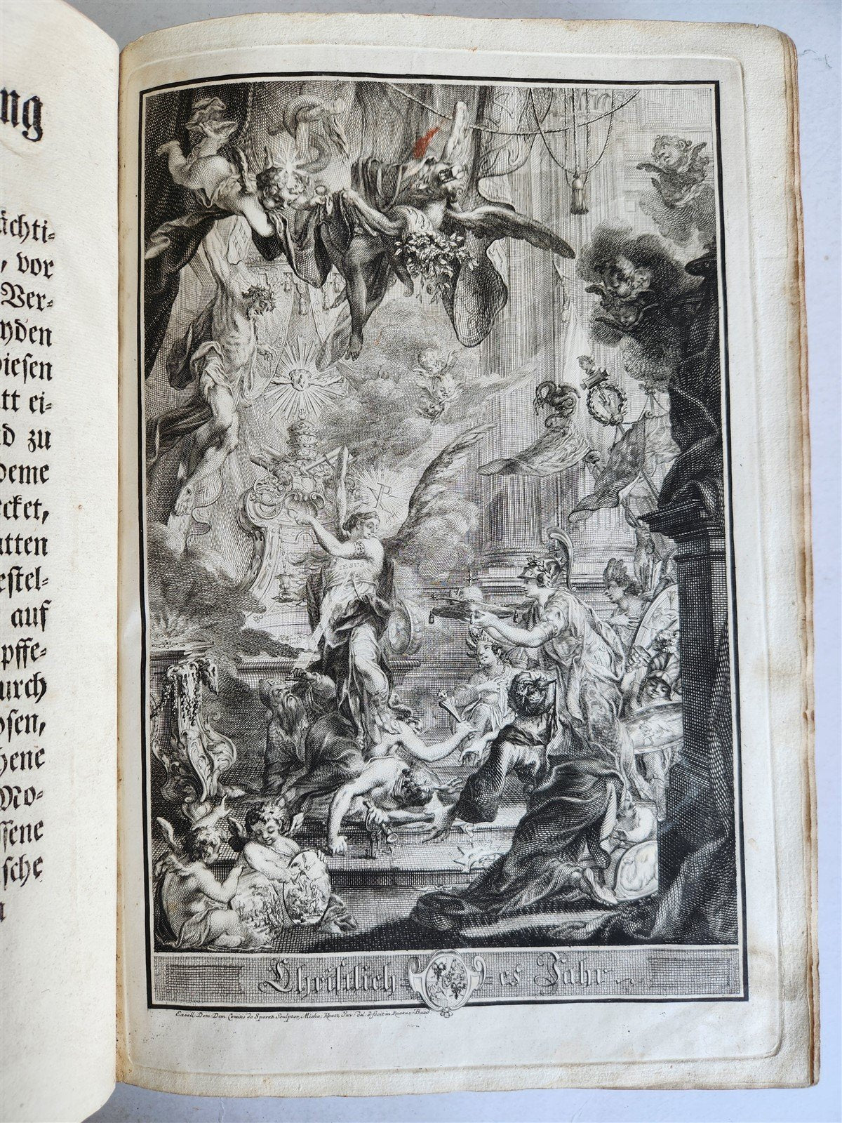 1733 ILLUSTRATED Christian Year Epistles & Gospels antique VELLUM FOLIO Prague