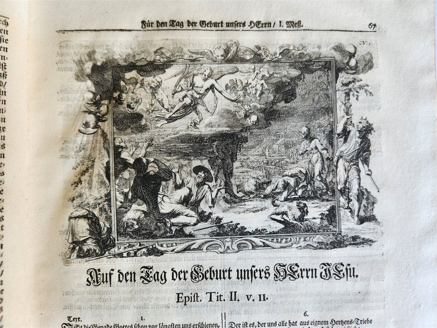 1733 ILLUSTRATED Christian Year Epistles & Gospels antique VELLUM FOLIO Prague