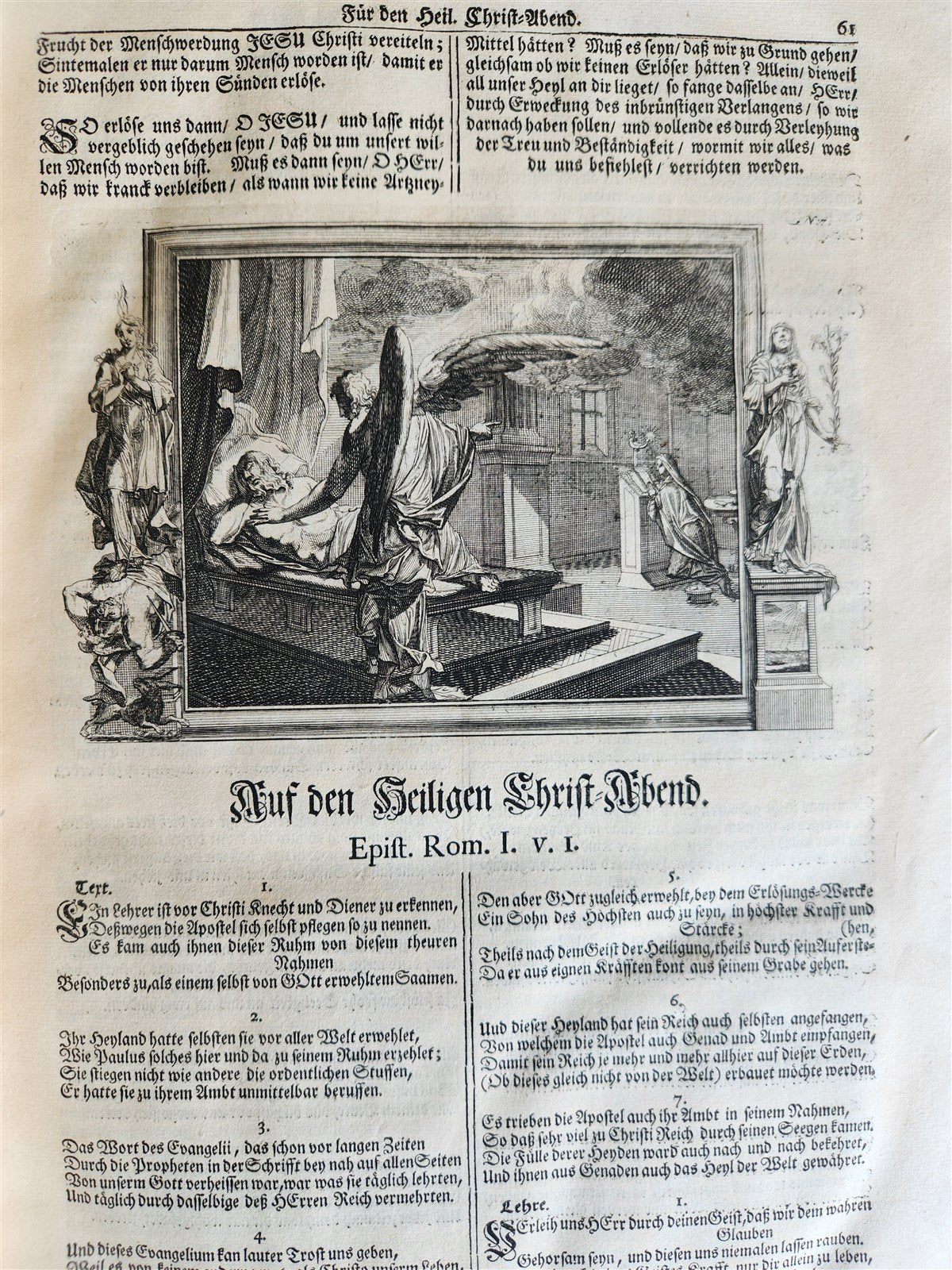 1733 ILLUSTRATED Christian Year Epistles & Gospels antique VELLUM FOLIO Prague