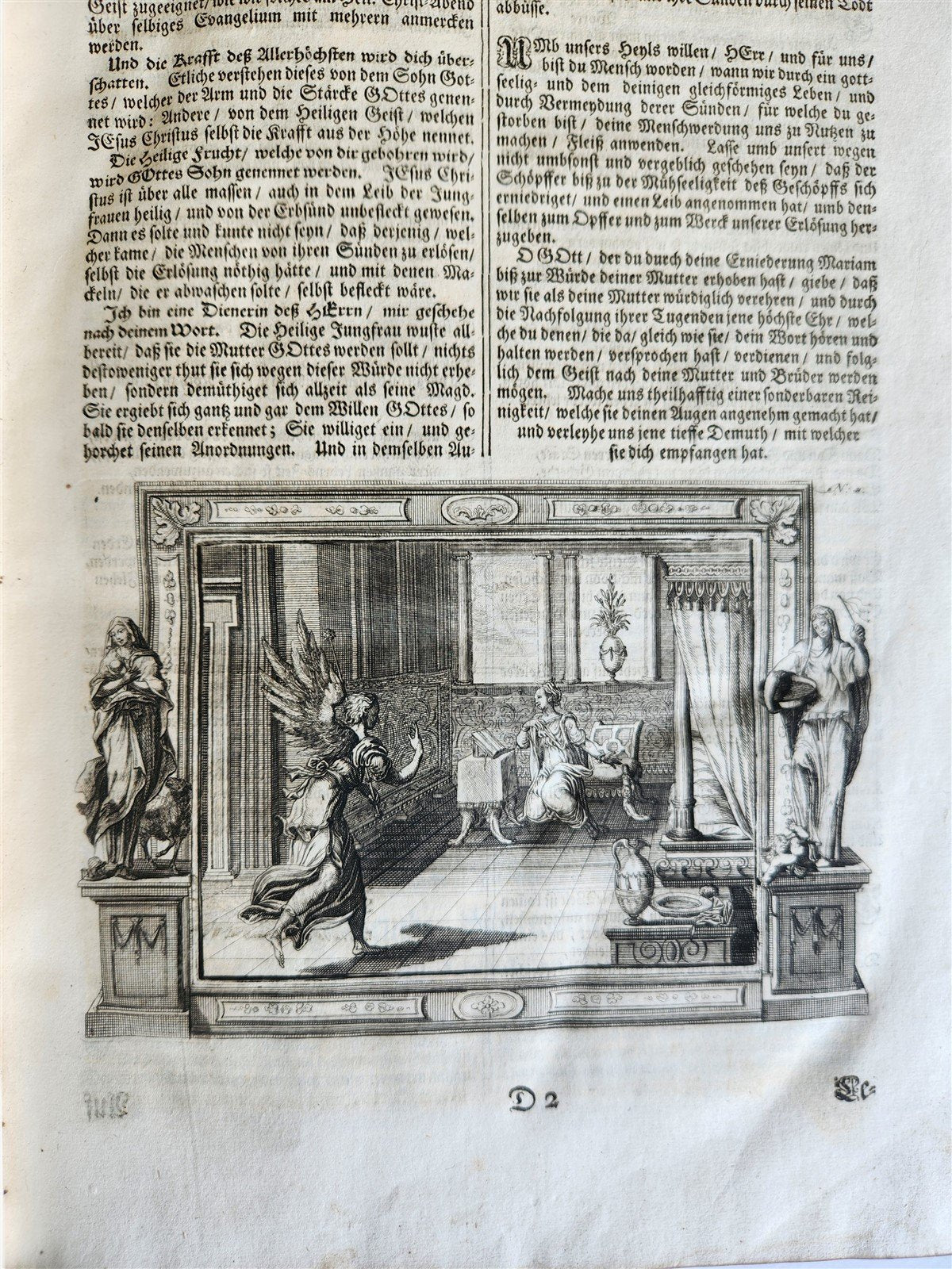 1733 ILLUSTRATED Christian Year Epistles & Gospels antique VELLUM FOLIO Prague