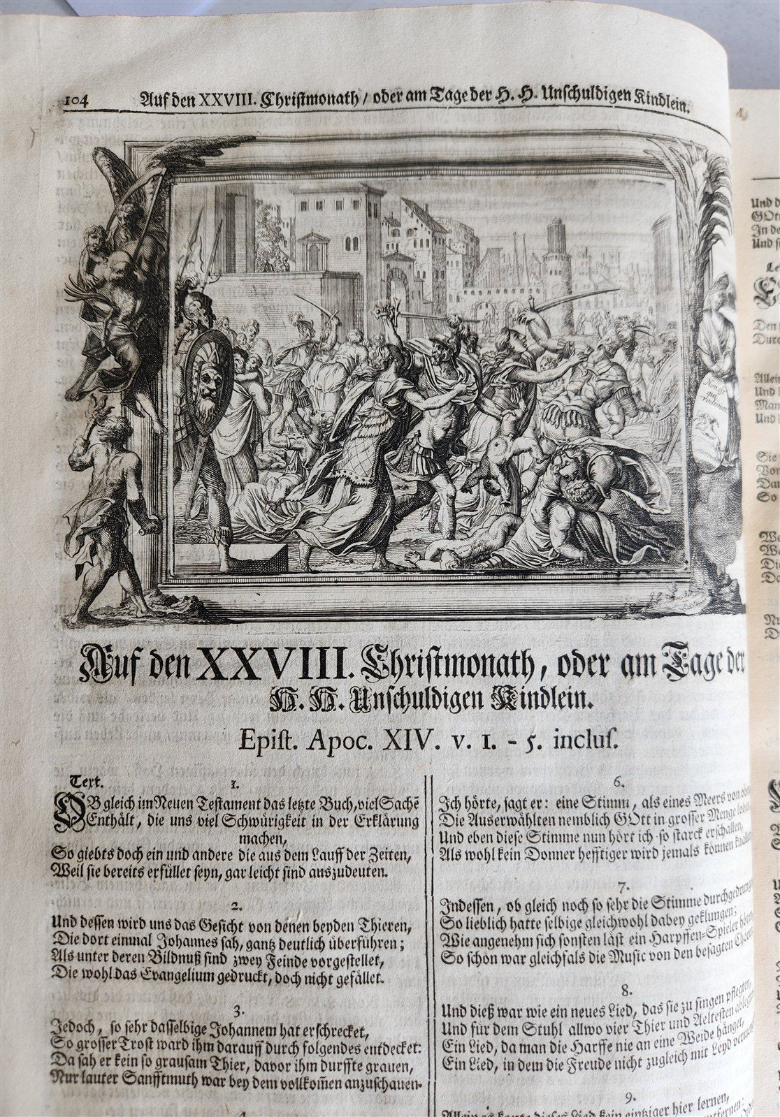 1733 ILLUSTRATED Christian Year Epistles & Gospels antique VELLUM FOLIO Prague