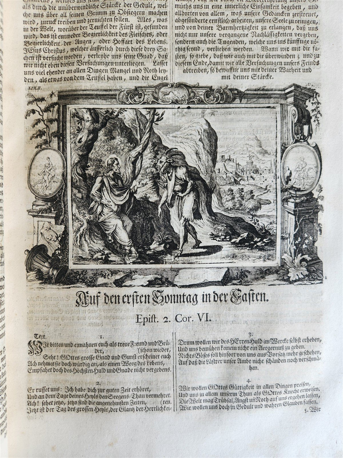 1733 ILLUSTRATED Christian Year Epistles & Gospels antique VELLUM FOLIO Prague