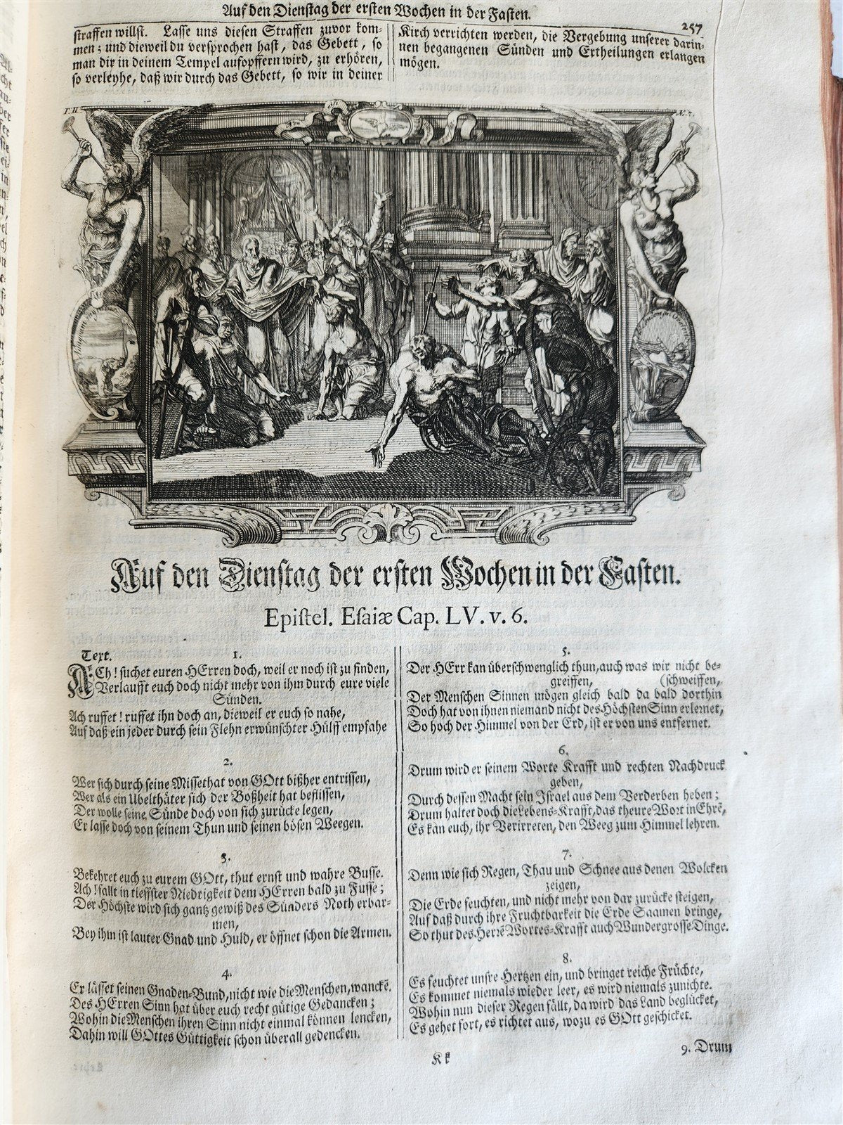 1733 ILLUSTRATED Christian Year Epistles & Gospels antique VELLUM FOLIO Prague