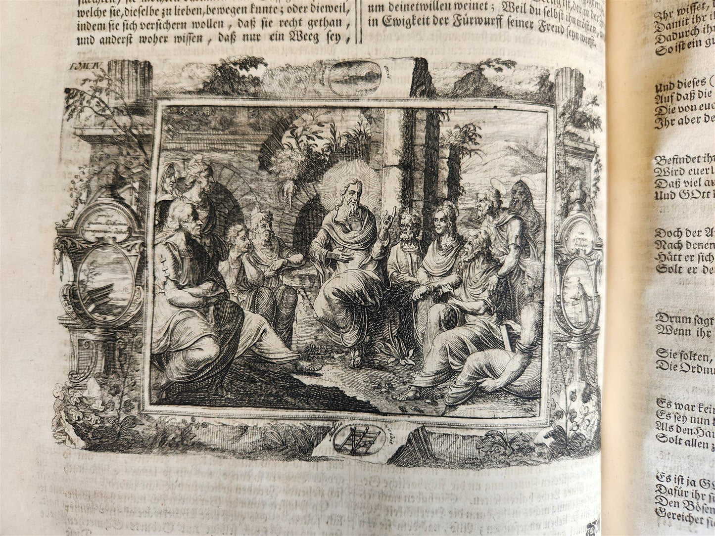 1733 ILLUSTRATED Christian Year Epistles & Gospels antique VELLUM FOLIO Prague