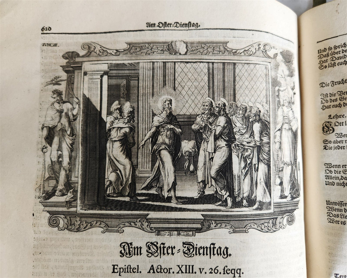 1733 ILLUSTRATED Christian Year Epistles & Gospels antique VELLUM FOLIO Prague