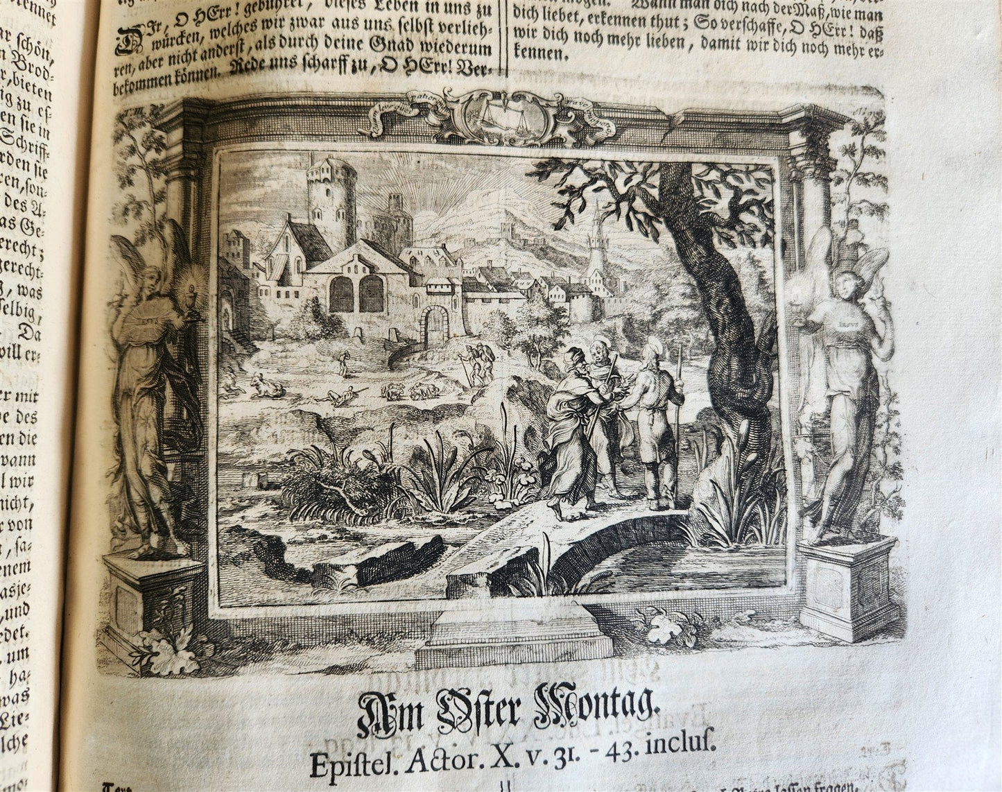 1733 ILLUSTRATED Christian Year Epistles & Gospels antique VELLUM FOLIO Prague