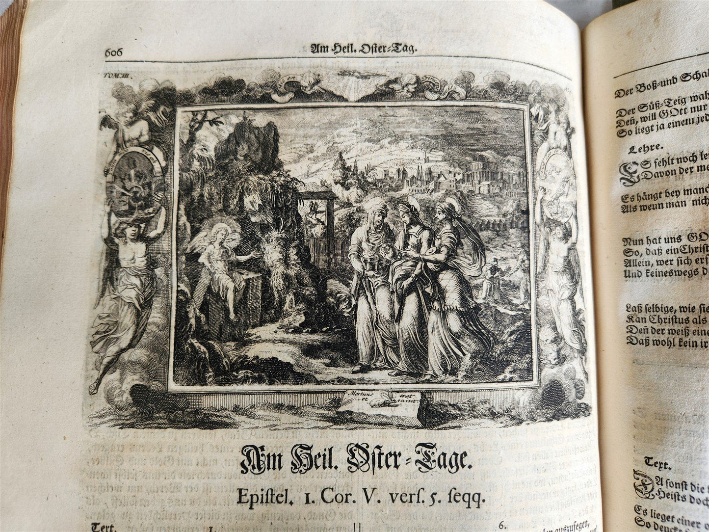 1733 ILLUSTRATED Christian Year Epistles & Gospels antique VELLUM FOLIO Prague