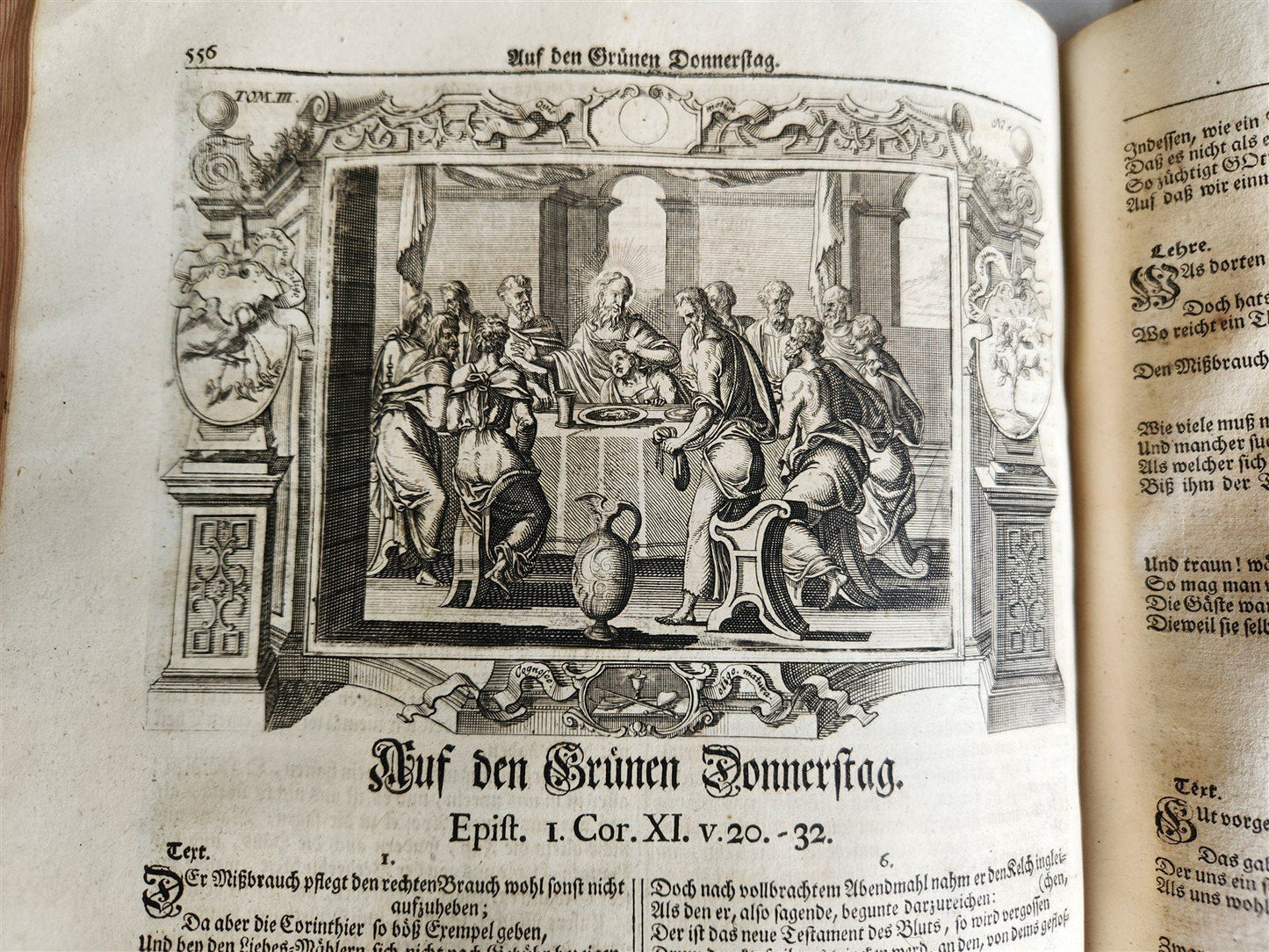 1733 ILLUSTRATED Christian Year Epistles & Gospels antique VELLUM FOLIO Prague