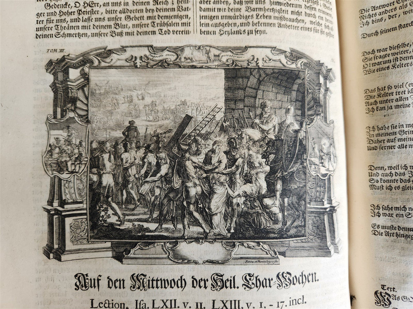 1733 ILLUSTRATED Christian Year Epistles & Gospels antique VELLUM FOLIO Prague