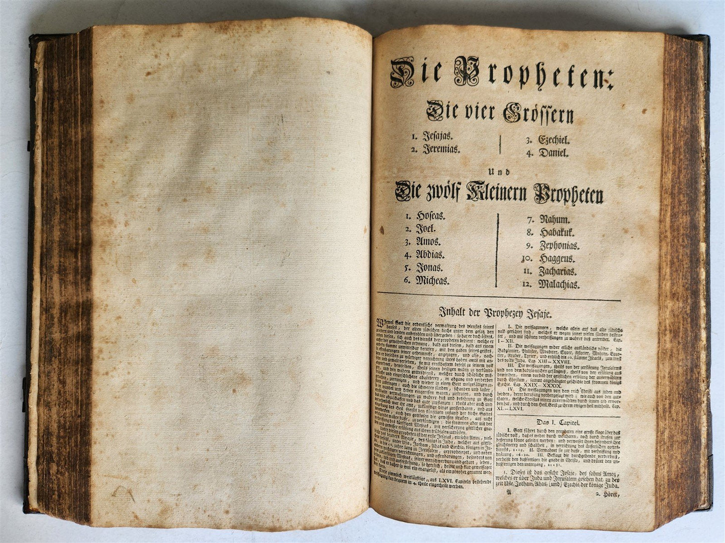 1772 BIBLE in GERMAN SWISS Zurich antique FOLIO w/ BRASS FITTINGS