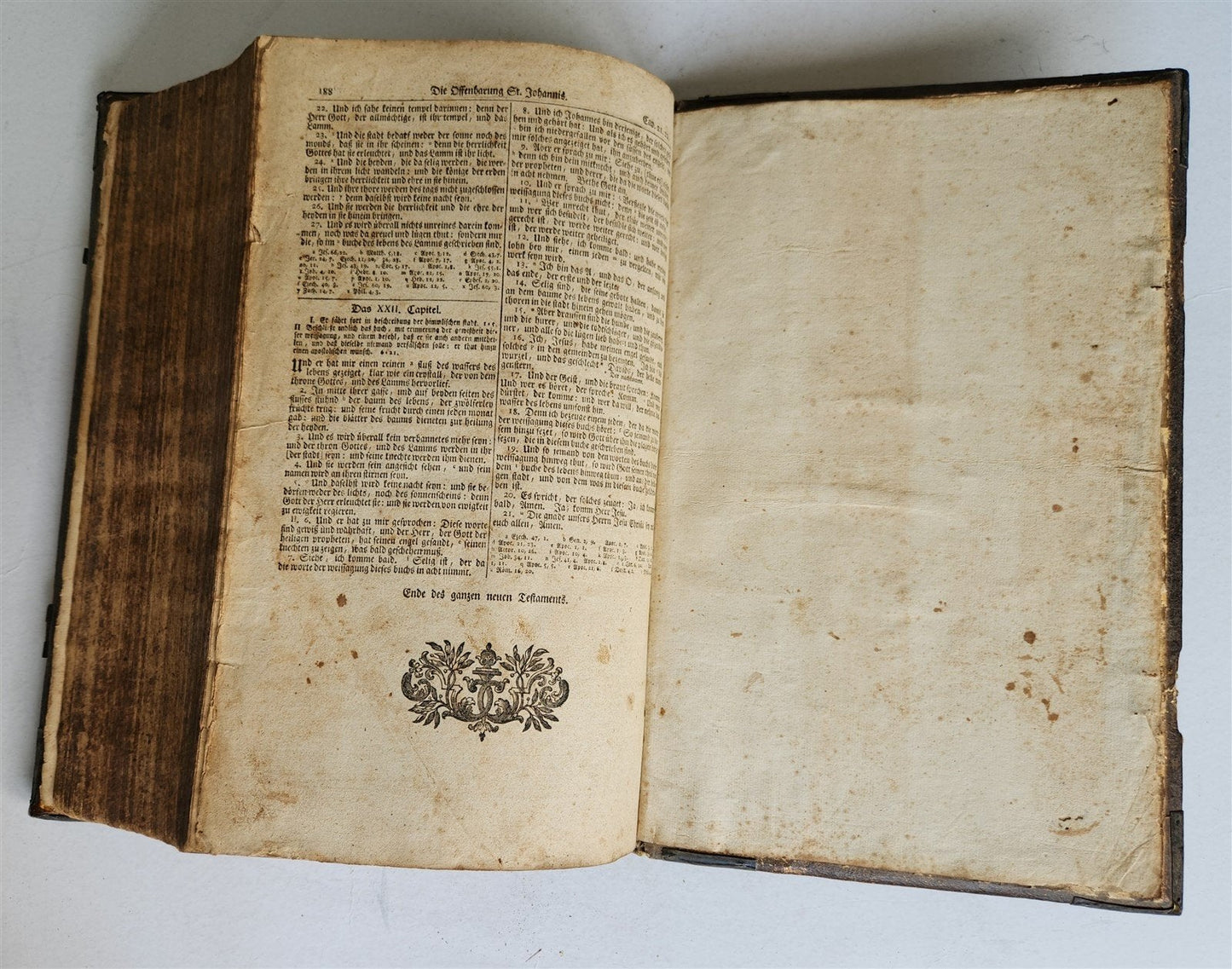1772 BIBLE in GERMAN SWISS Zurich antique FOLIO w/ BRASS FITTINGS