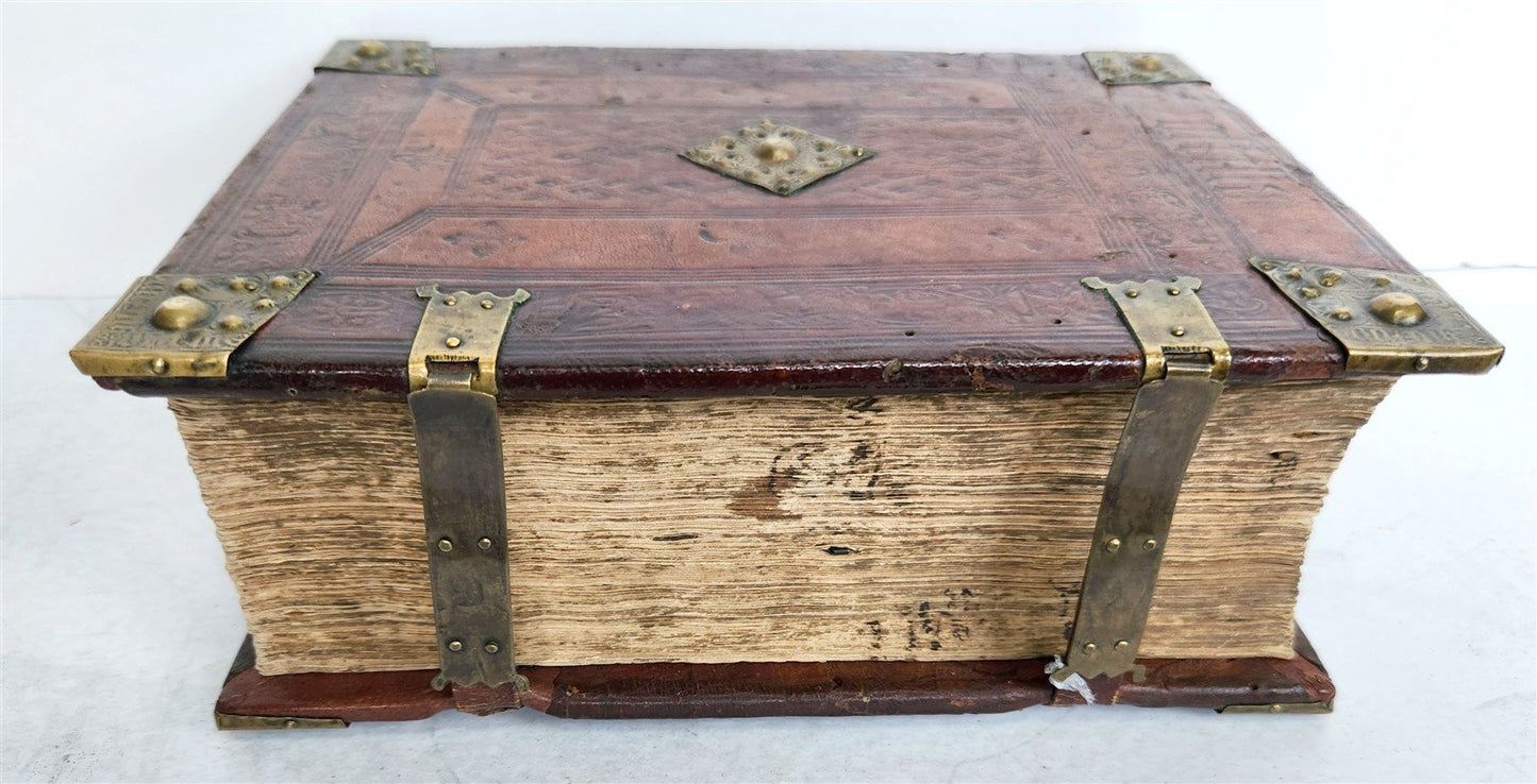 1514 POST-INCUNABULA ILLUSTRATED SWISS Basel antique Postilla maiores SCARCE