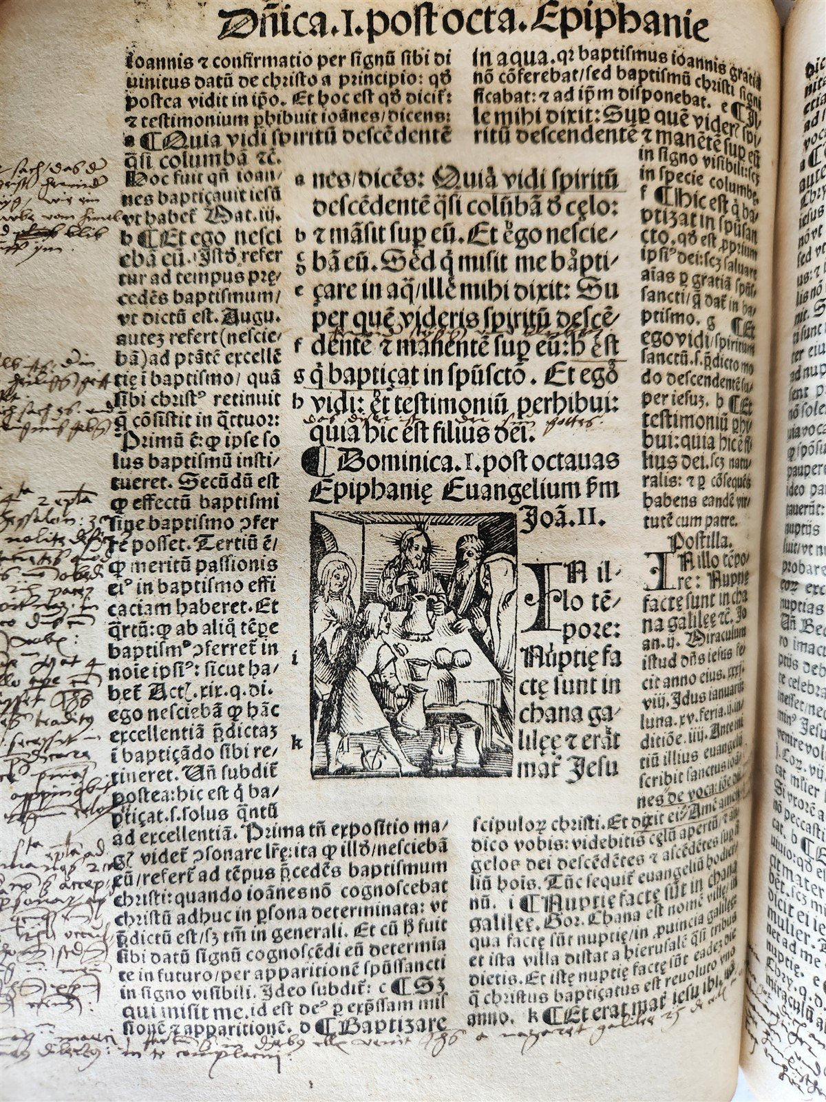 1514 POST-INCUNABULA ILLUSTRATED SWISS Basel antique Postilla maiores SCARCE