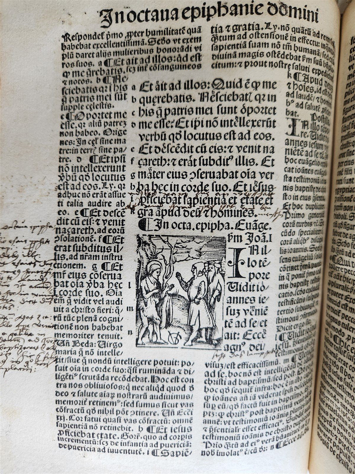 1514 POST-INCUNABULA ILLUSTRATED SWISS Basel antique Postilla maiores SCARCE