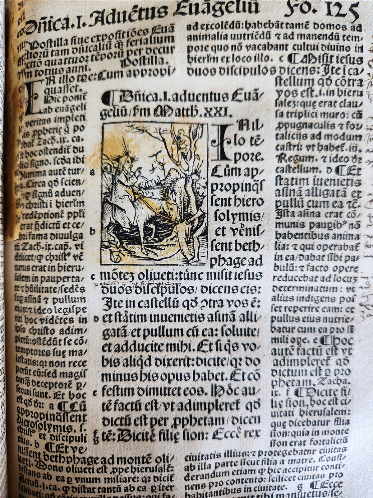 1514 POST-INCUNABULA ILLUSTRATED SWISS Basel antique Postilla maiores SCARCE