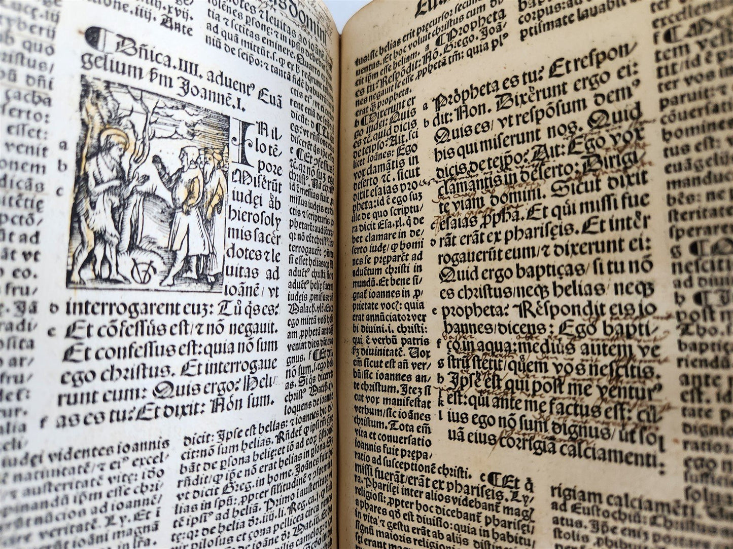1514 POST-INCUNABULA ILLUSTRATED SWISS Basel antique Postilla maiores SCARCE