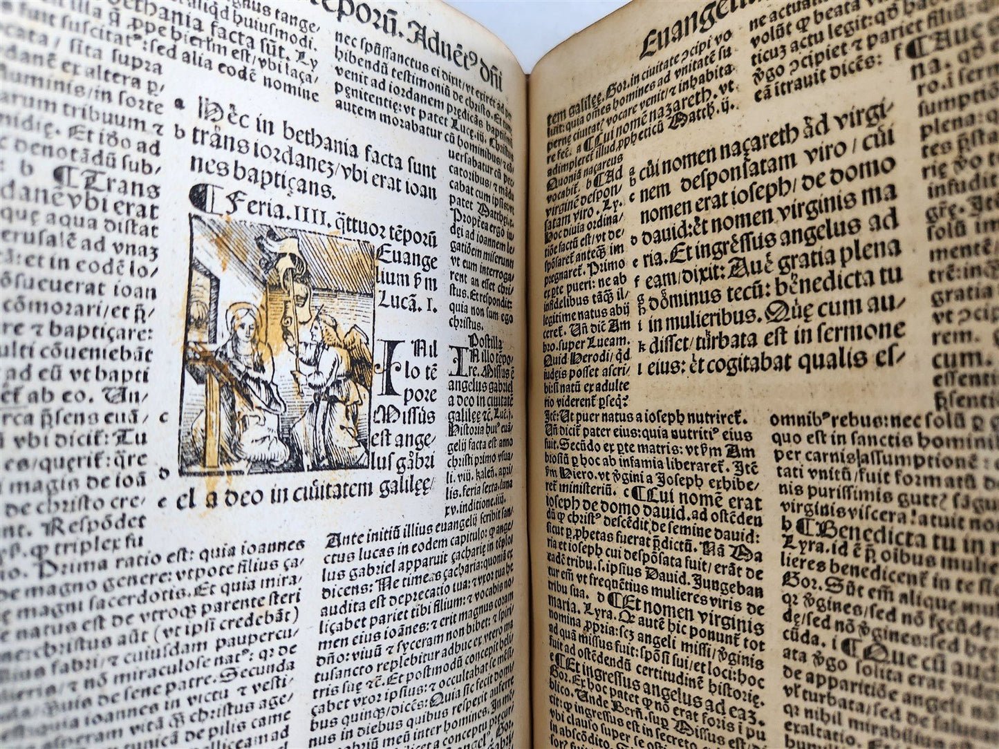 1514 POST-INCUNABULA ILLUSTRATED SWISS Basel antique Postilla maiores SCARCE