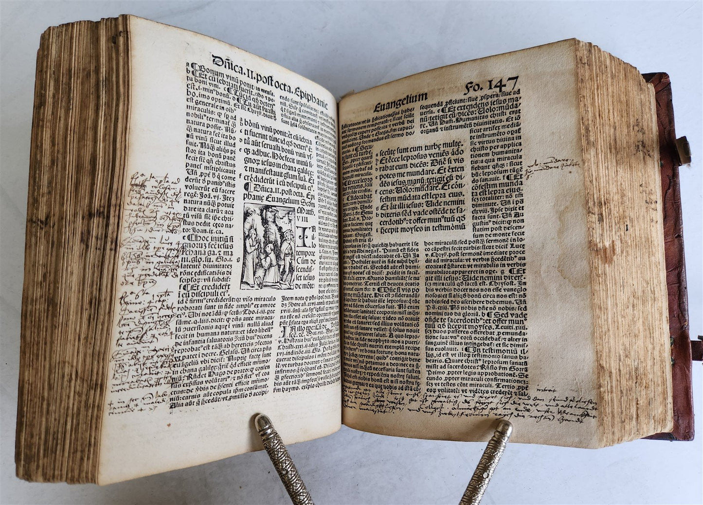 1514 POST-INCUNABULA ILLUSTRATED SWISS Basel antique Postilla maiores SCARCE