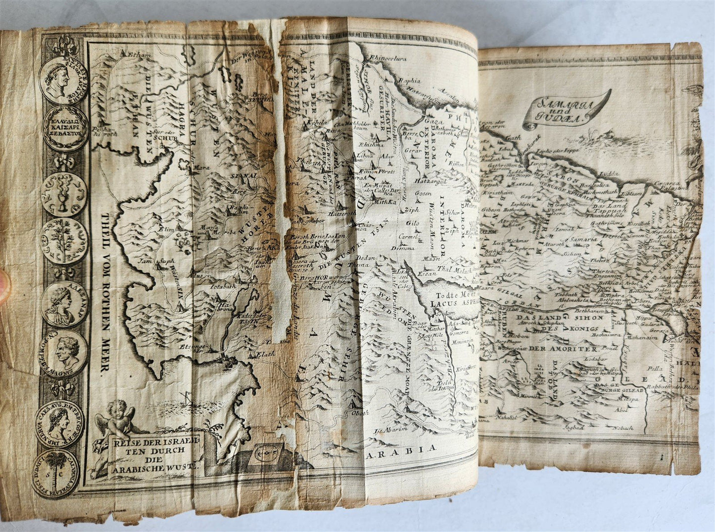 1704 BIBLE in GERMAN antique ILLUSTRATED