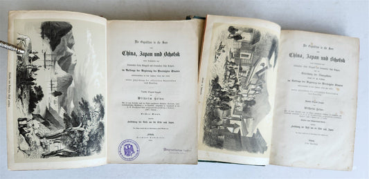 1858 EXPEDITION to CHINA JAPAN & OKHOTSK Ringgold & Rodgers antique ILLUSTRATED