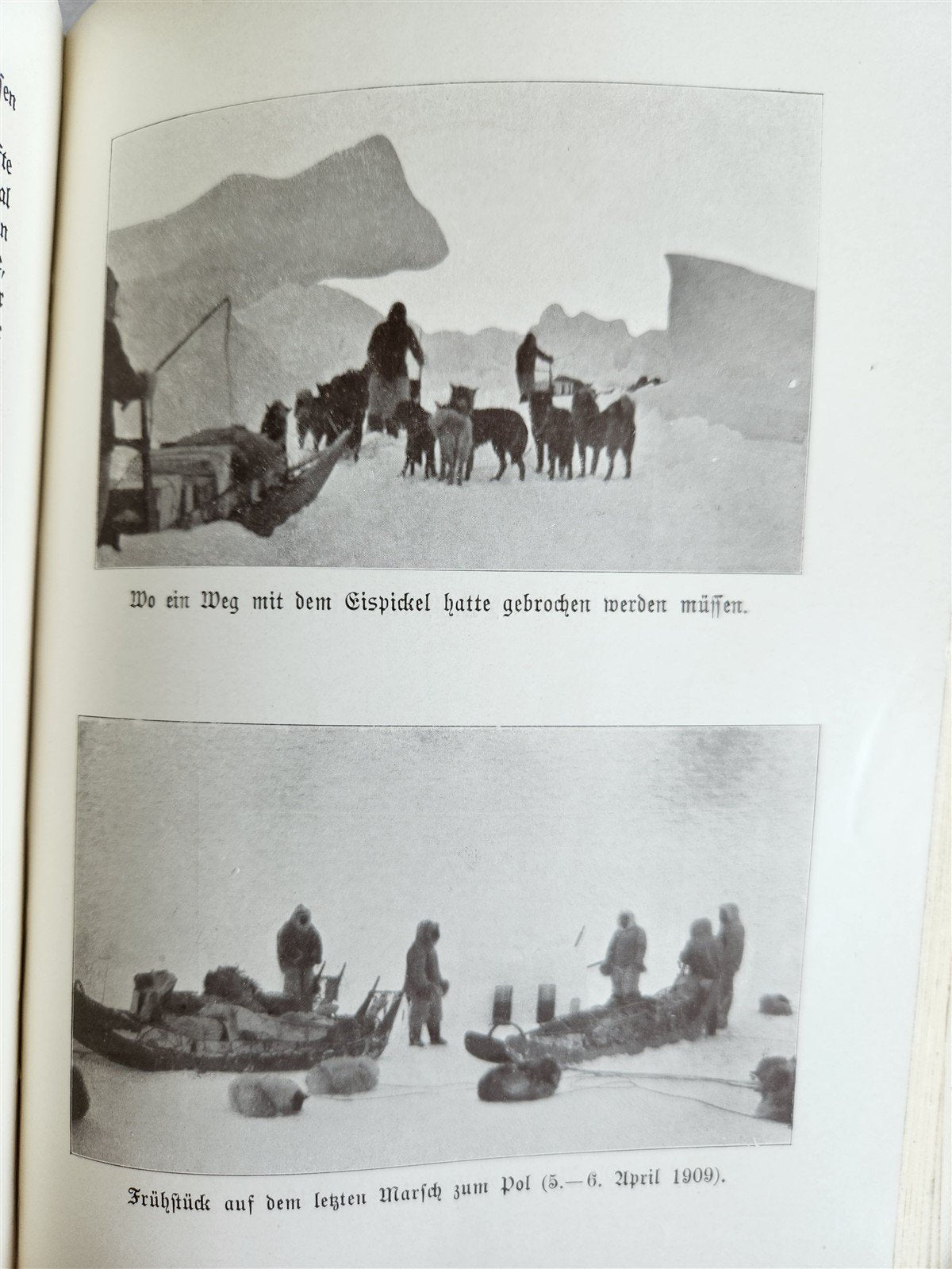 1910 DISCOVERY of NORTH POLE by ROBERT PEARY in GERMAN antique ILLUSTRATED