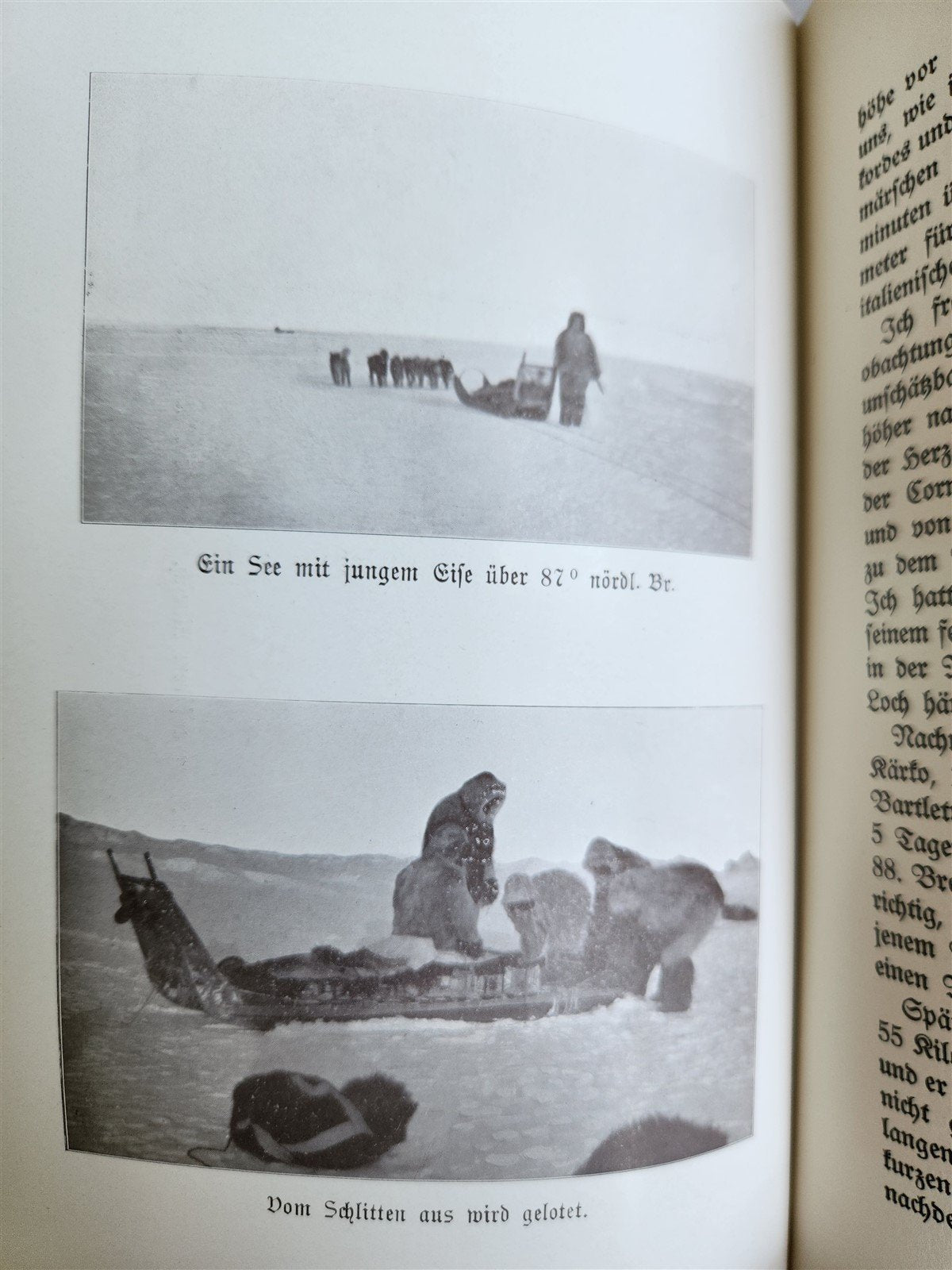 1910 DISCOVERY of NORTH POLE by ROBERT PEARY in GERMAN antique ILLUSTRATED