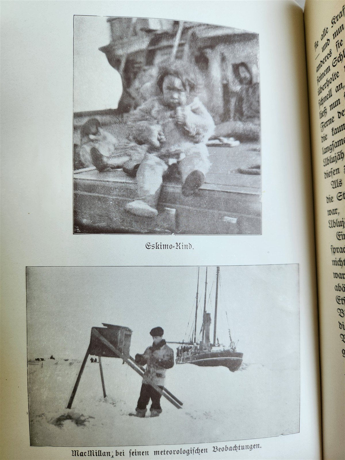 1910 DISCOVERY of NORTH POLE by ROBERT PEARY in GERMAN antique ILLUSTRATED