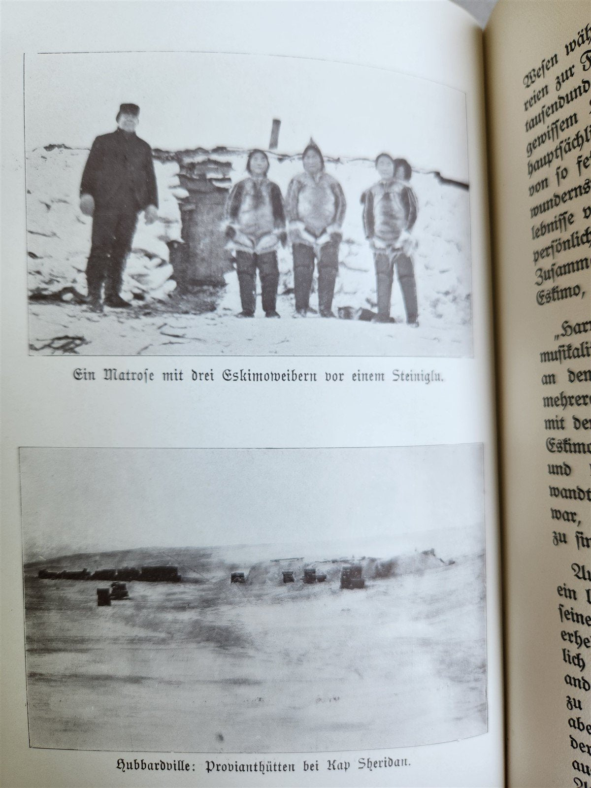 1910 DISCOVERY of NORTH POLE by ROBERT PEARY in GERMAN antique ILLUSTRATED