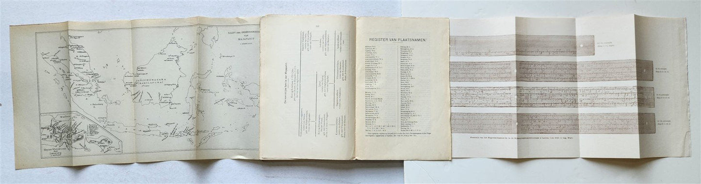 1919 OLD JAVANESE FAMILY HISTORY BOOK antique in GERMAN
