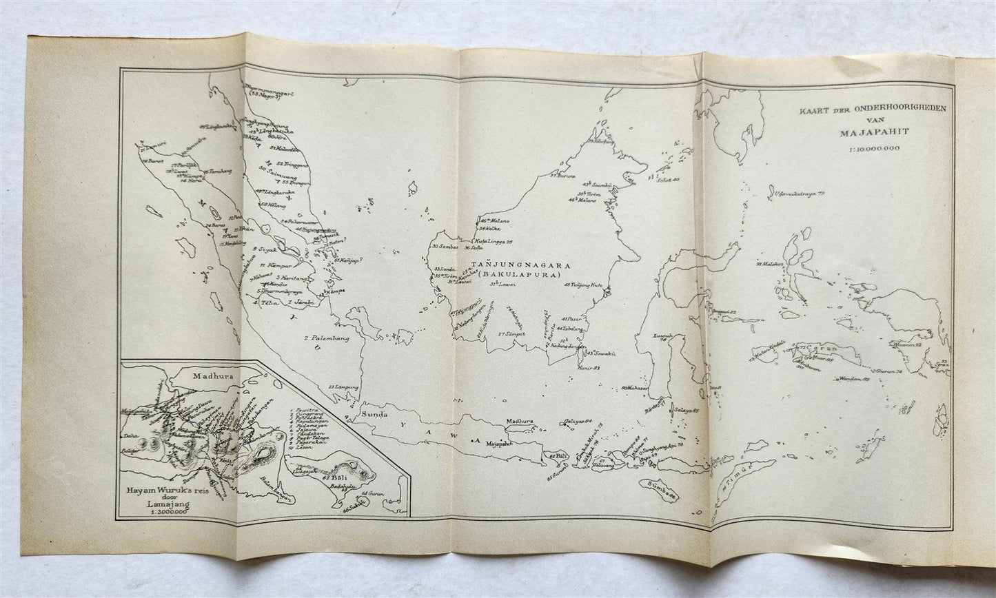 1919 OLD JAVANESE FAMILY HISTORY BOOK antique in GERMAN
