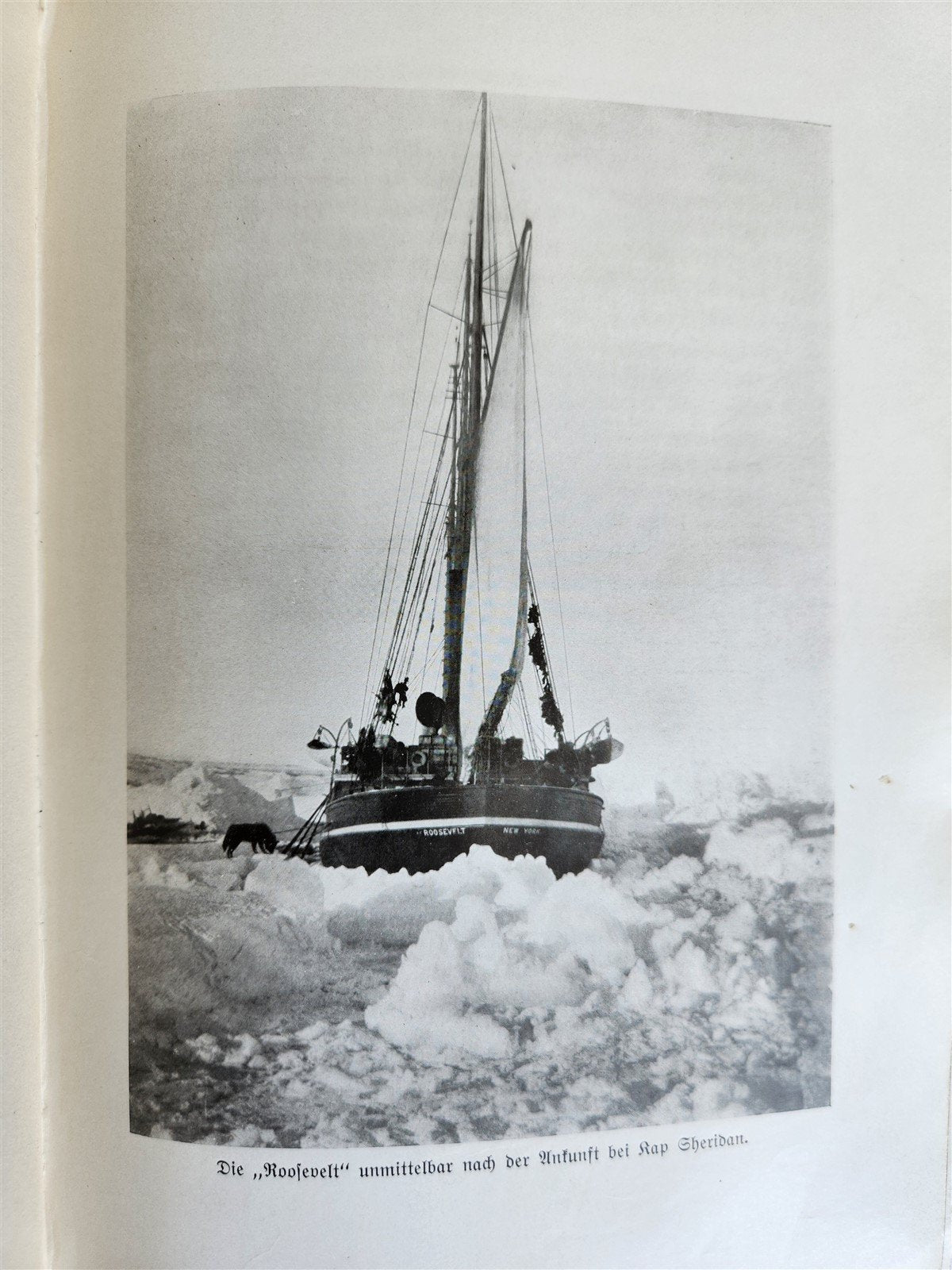 1907 NEAREST TO THE NORTH POLE by ROBERT PEARY in GERMAN antique ILLUSTRATED