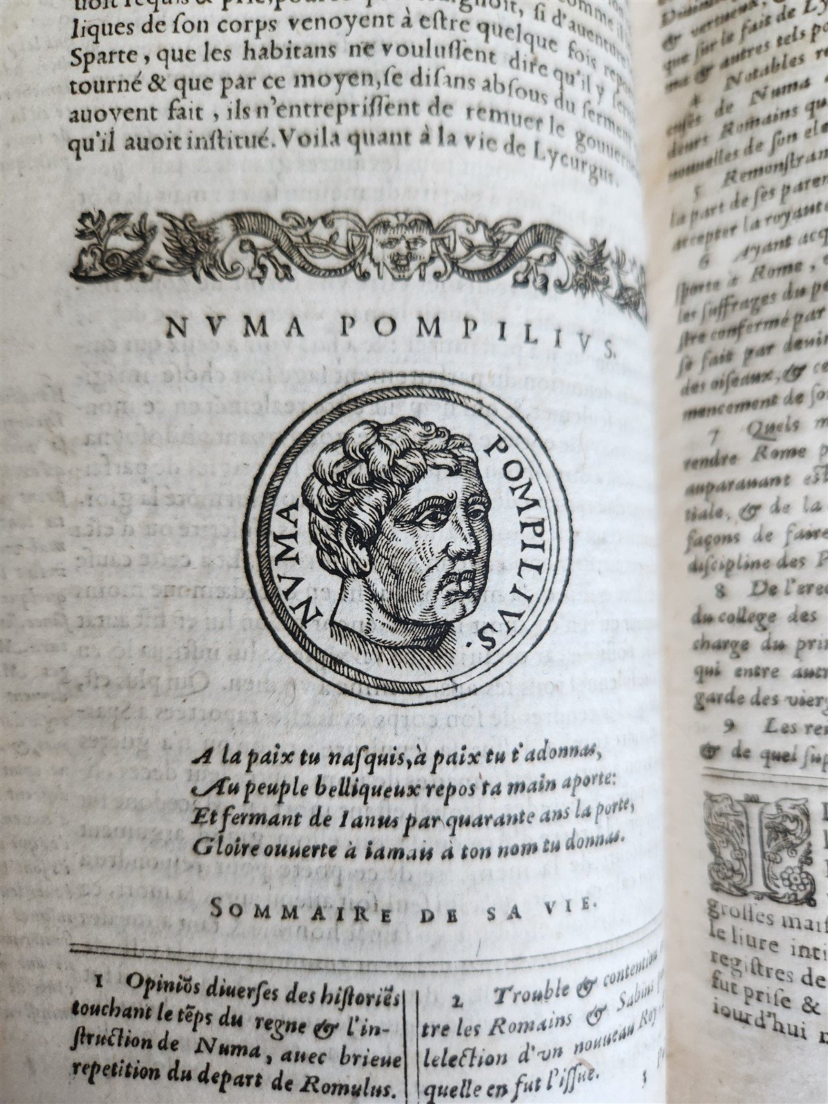 1593 PLUTARCH Les vies des hommes illustres grecs et romans ILLUSTRATED antique