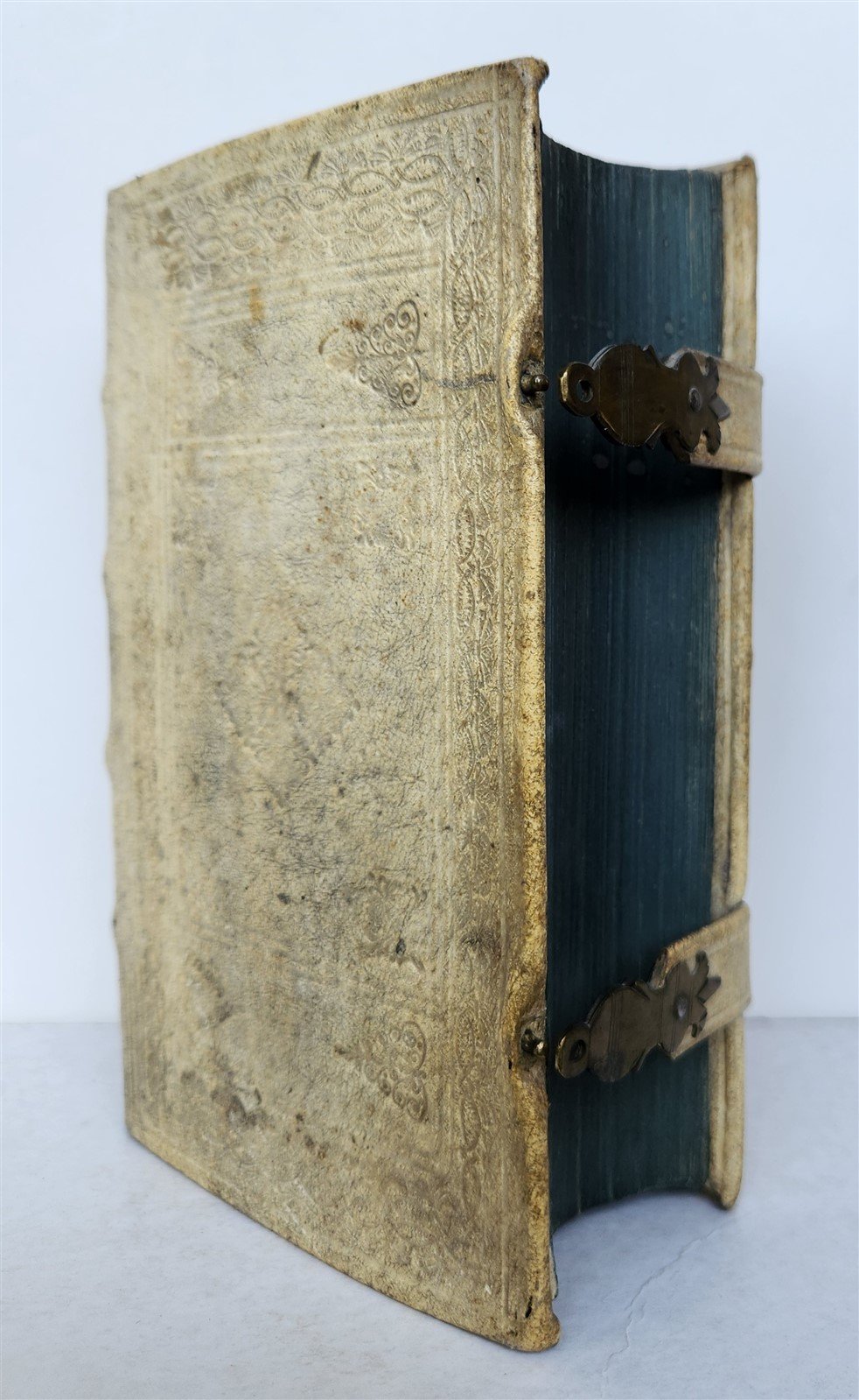 1709 LIFE of CAROLI KING of SPAIN & INDIES antique PIGSKIN BOUND ILLUSTRATED v.4