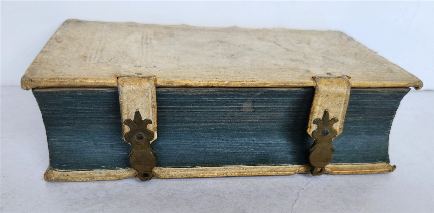 1709 LIFE of CAROLI KING of SPAIN & INDIES antique PIGSKIN BOUND ILLUSTRATED v.3