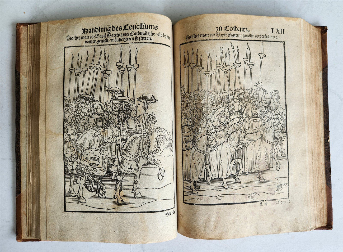1536 COUNCIL OF CONSTANCE CHRONICLES Ulrich von Richenthal antique ILLUSTRATED