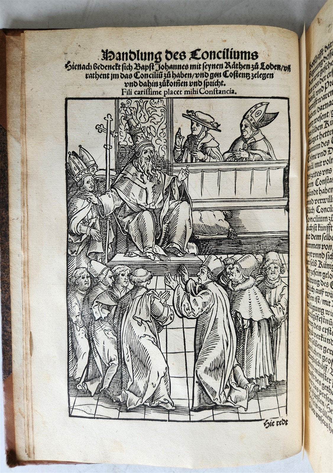 1536 COUNCIL OF CONSTANCE CHRONICLES Ulrich von Richenthal antique ILLUSTRATED