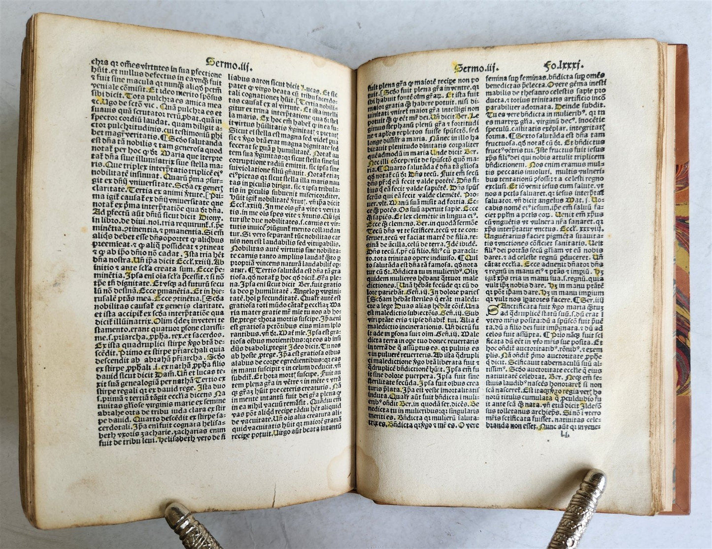 1503 POST-INCUNABULA Jacobus de Voragine MARIALE SERMONS antique Jehan Petit