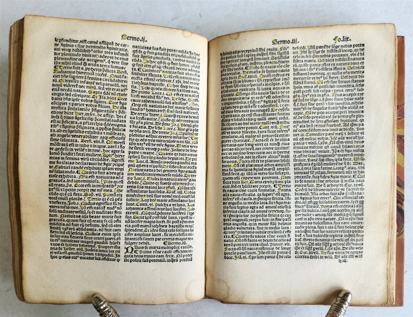 1503 POST-INCUNABULA Jacobus de Voragine MARIALE SERMONS antique Jehan Petit
