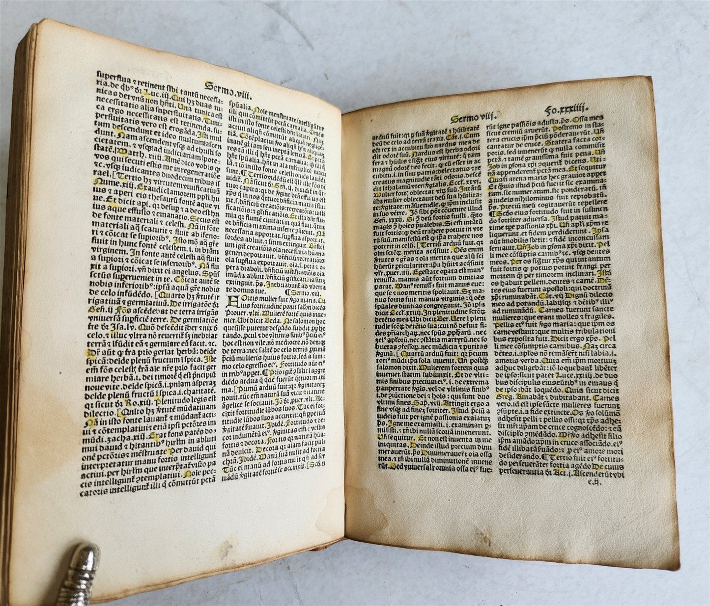 1503 POST-INCUNABULA Jacobus de Voragine MARIALE SERMONS antique Jehan Petit