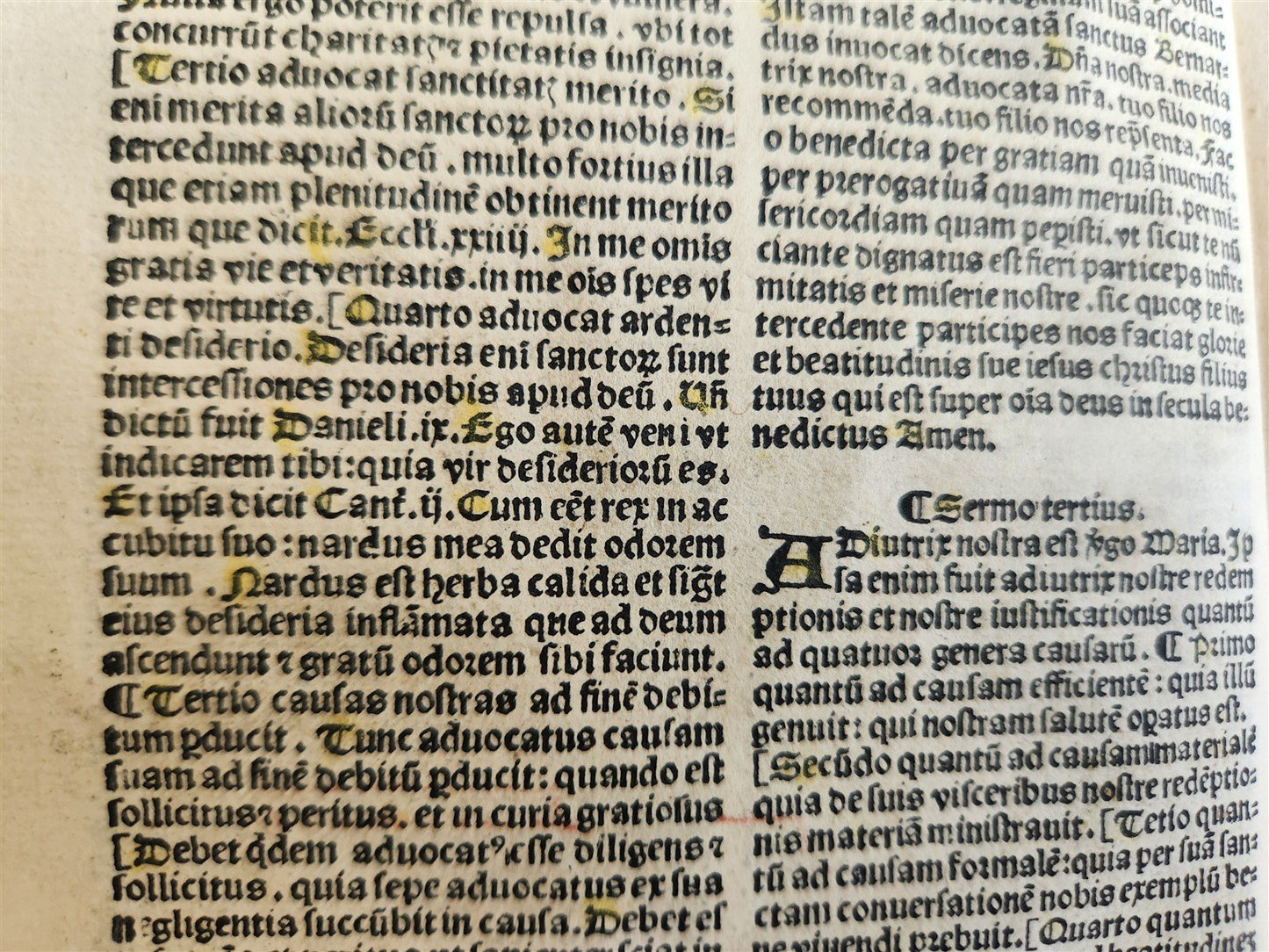 1503 POST-INCUNABULA Jacobus de Voragine MARIALE SERMONS antique Jehan Petit