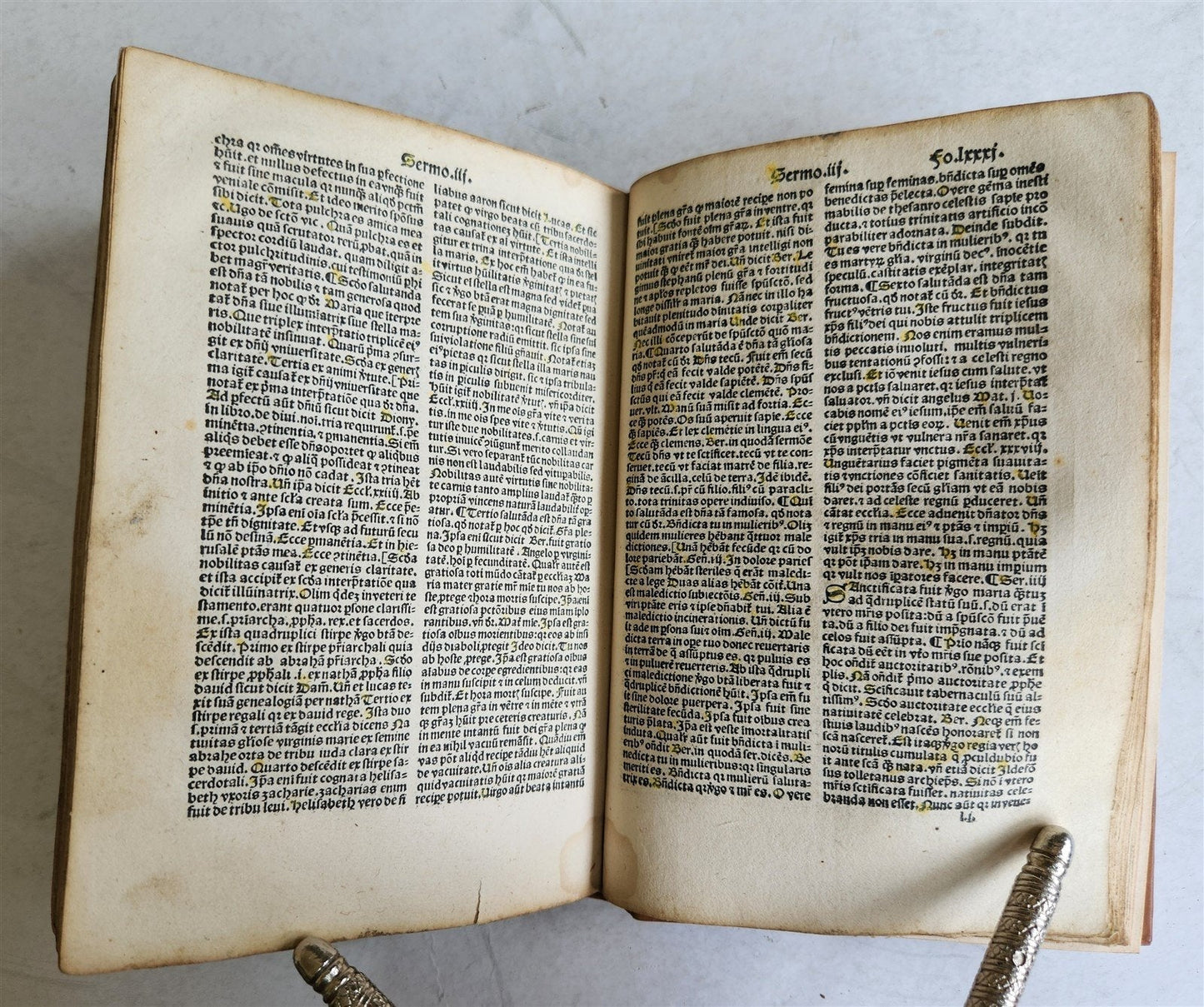 1503 POST-INCUNABULA Jacobus de Voragine MARIALE SERMONS antique Jehan Petit