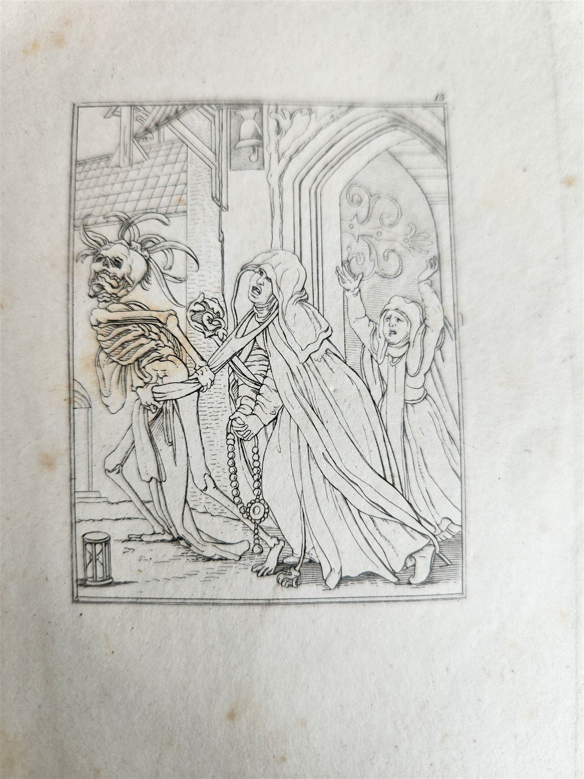 1831 DANCE of DEATH POEM 48 ETCHINGS by HOLBEIN antique Der Todtentanz Bechstein