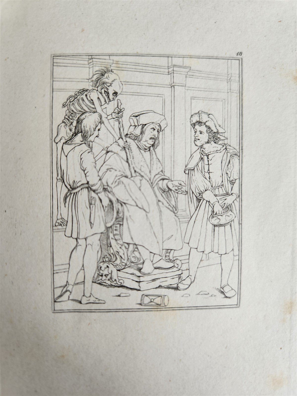 1831 DANCE of DEATH POEM 48 ETCHINGS by HOLBEIN antique Der Todtentanz Bechstein