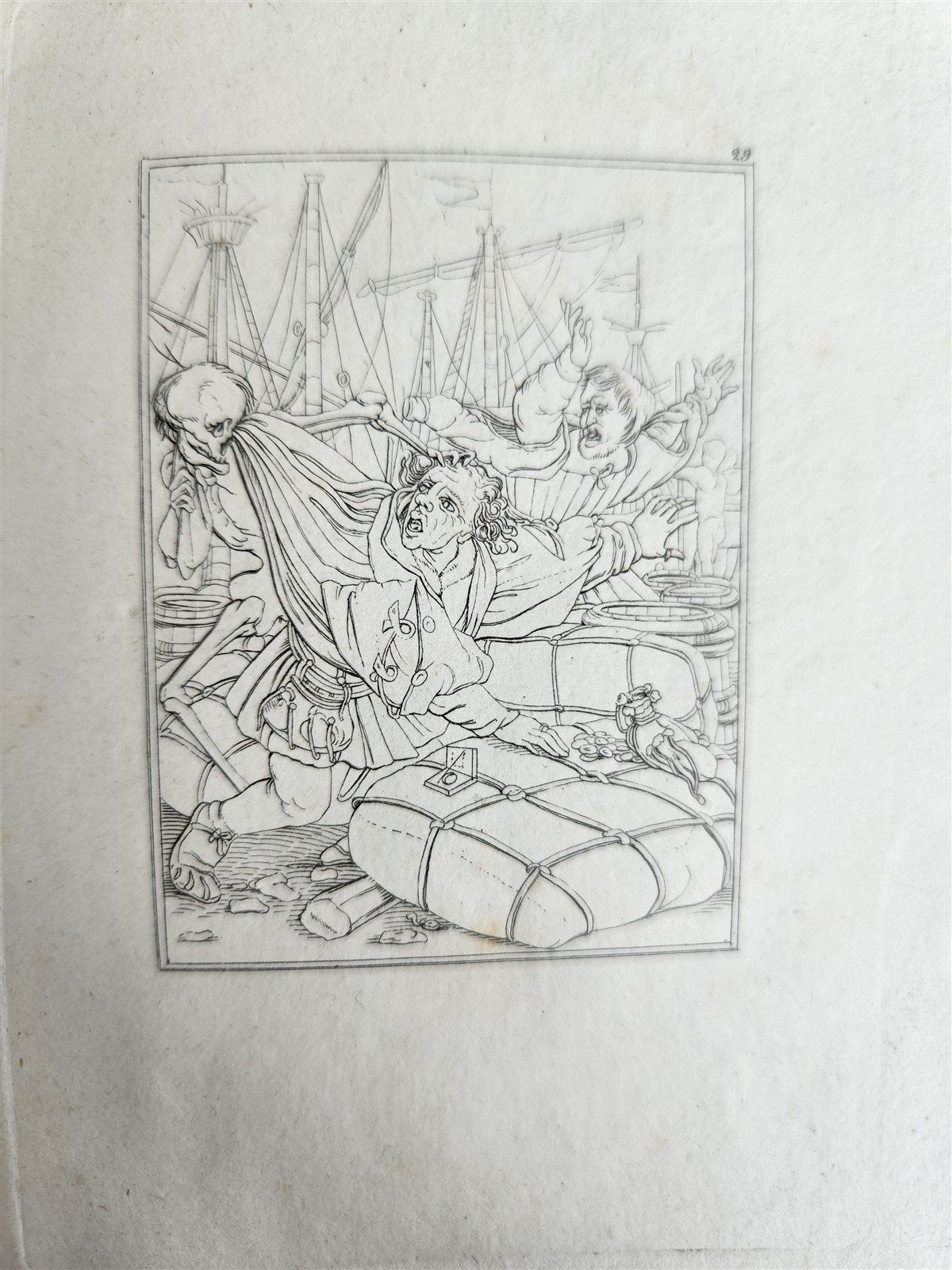 1831 DANCE of DEATH POEM 48 ETCHINGS by HOLBEIN antique Der Todtentanz Bechstein