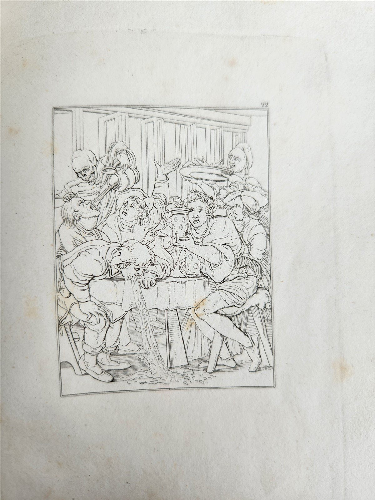 1831 DANCE of DEATH POEM 48 ETCHINGS by HOLBEIN antique Der Todtentanz Bechstein